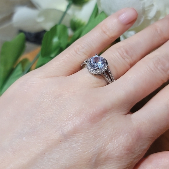 925 Sterling Silver Proposal Ring for Women,CertifiedTibetan,Engagement,Promise - Picture 3 of 8